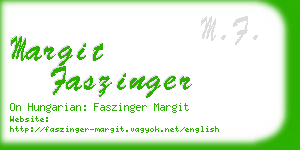 margit faszinger business card